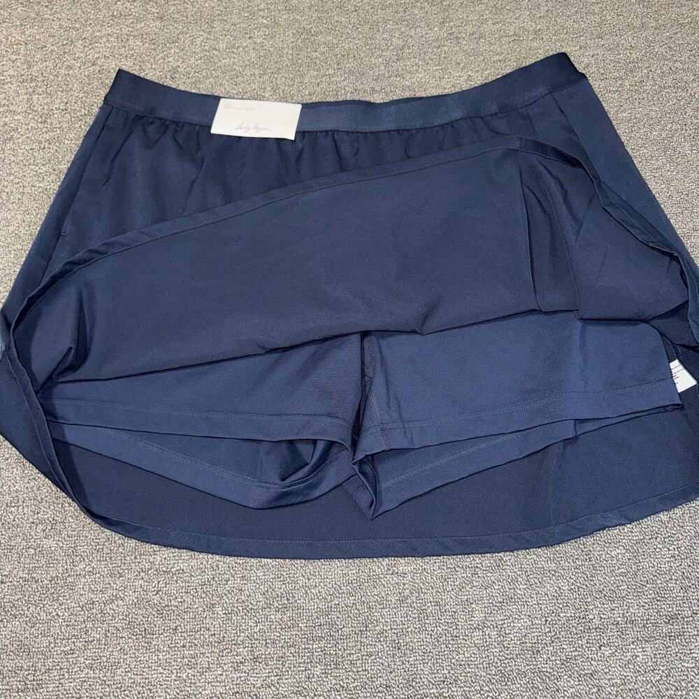 NWT Lady Hagen Side Pleat 16" Skort Navy Blue Womens Size XXL Golf Active Tennis - Picture 2 of 8